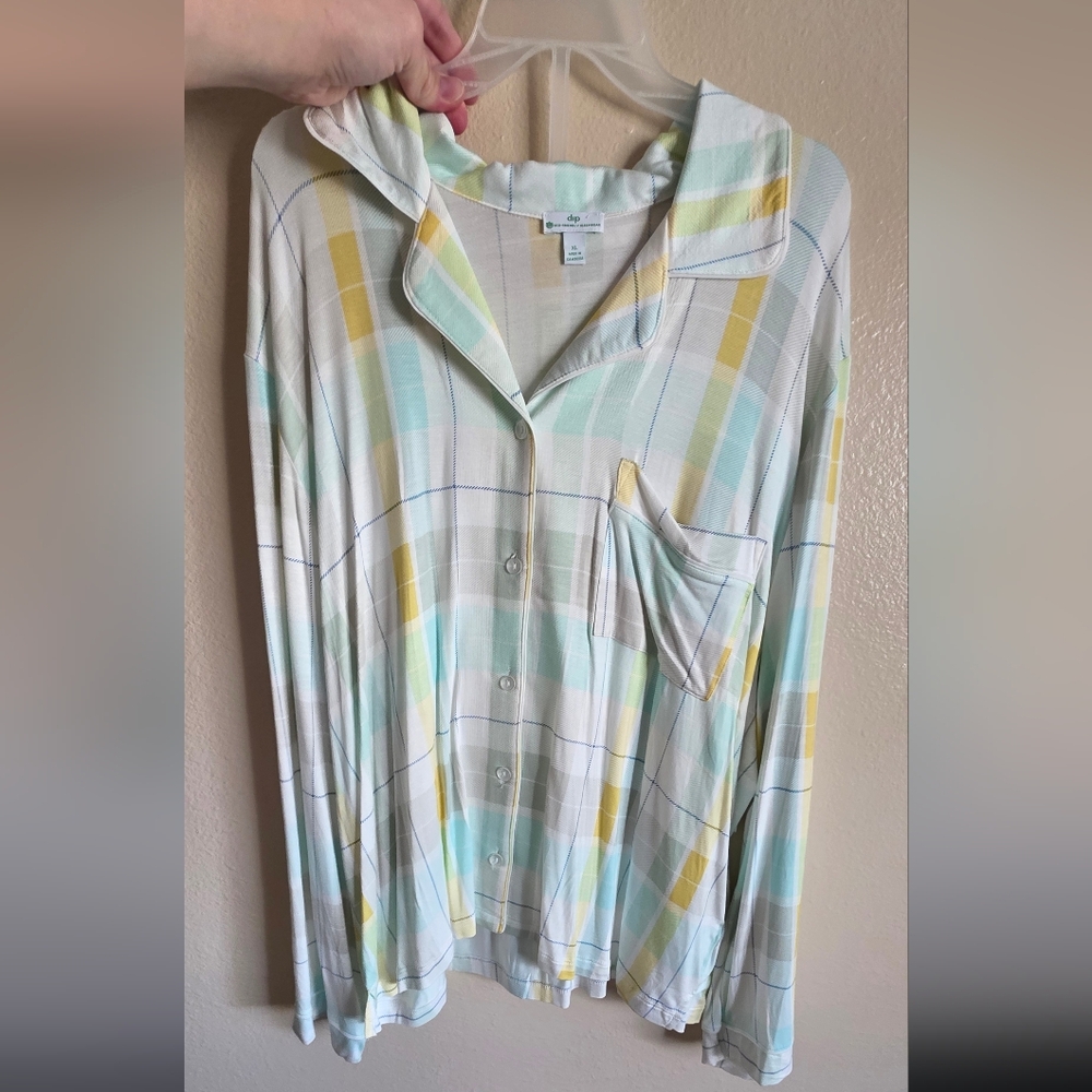 dip Multicolor Plaid Pajama Top